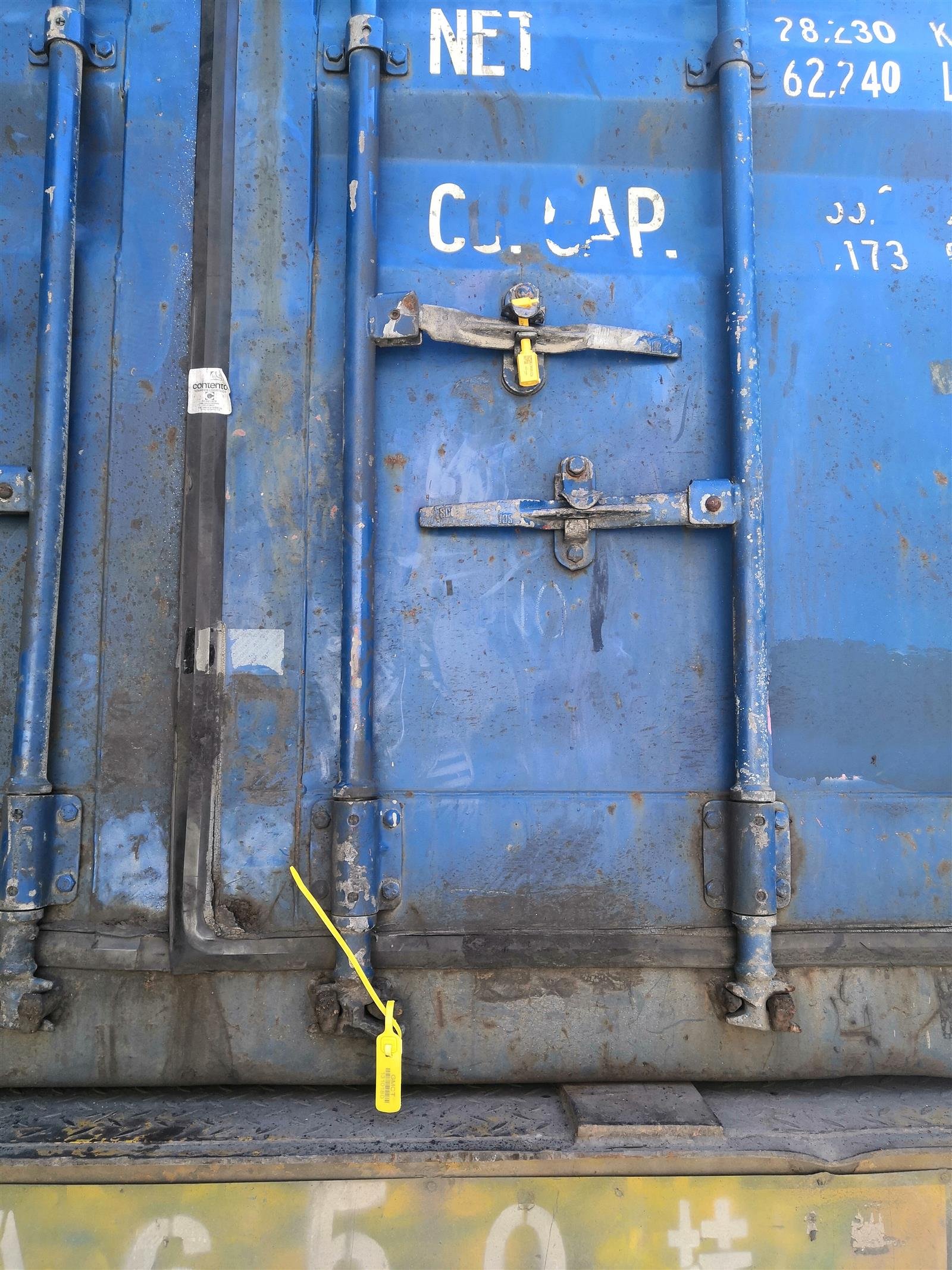 Consolidated auto parts shipment ready for export